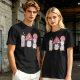 Olive Green T-Shirt With Cute Mushroom Creature Graphic