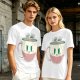 Olive Graphic Tee With Angry Coffee Cup I Need More Print