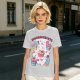Olive T-Shirt With Cute Dinosaur Ice Cream Graphic Print