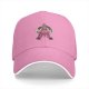 Black Baseball Cap With Pink Fairy Princess Graphic Print