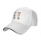 Black Baseball Cap With Sushi Cat Illustrations