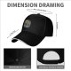 Black Baseball Cap with One Piece Straw Hat Pirate Graphic