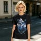 Olive T-Shirt With Cute Wizard Dragon On Starry Heart Print