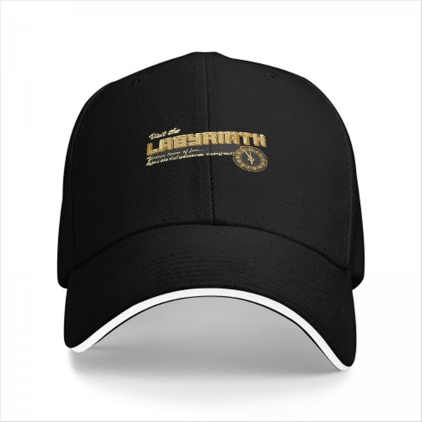 Visit the Labyrinth Themed Black Baseball Cap