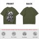 One Piece Luffy Gear 5 Graphic Olive T-Shirt