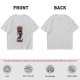 Olive Graphic T-Shirt With Tired Cat Holding Knife Slogan