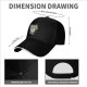 Black baseball cap with cartoon beer can robot graphic