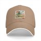 Black Baseball Cap with Howl's Moving Castle Scarecrow Stamp Art