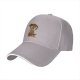 Black baseball cap with coffee and mouse themed graphic design