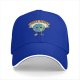 Black baseball cap with cartoon Earth graphic and 'I HATE PEOPLE' text
