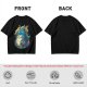 Olive T-Shirt with Whimsical Forest Spirit and Butterfly Print