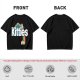 Olive Green T-Shirt With Kitties Rainbow Graphic Design