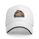 Black Baseball Cap Featuring This Is Fine Meme Dog Art