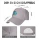 Black Baseball Cap With Blue Maneki-Neko Lucky Cat Graphic