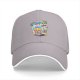 Black baseball cap with kawaii skull bubble tea graphic print