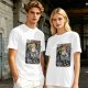 Olive t-shirt with The Cartridge of Time elf character print