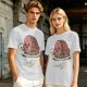 Olive T-Shirt With Funny Hamlet Ham And Skull Graphic Print