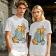 Olive T-Shirt With Cute Cat Toast Toaster Breakfast Art
