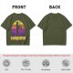 Saxsquatch Bigfoot Playing Saxophone Retro Sunset T-Shirt