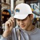 Black baseball cap with cookie monster godzilla and cookie print