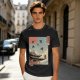 Olive T-Shirt with Ukiyo-e Style Ninja Temple Print