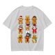 Olive Christmas Gingerbread Character Graphic T-Shirt