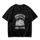 Olive t-shirt with exhausted unicorn hippo graphic and funny text