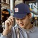 Black Baseball Cap With Cat Noodles Cup Graphic Print