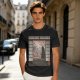 Olive T-Shirt with Japanese Shinto-inspired Window Landscape Print