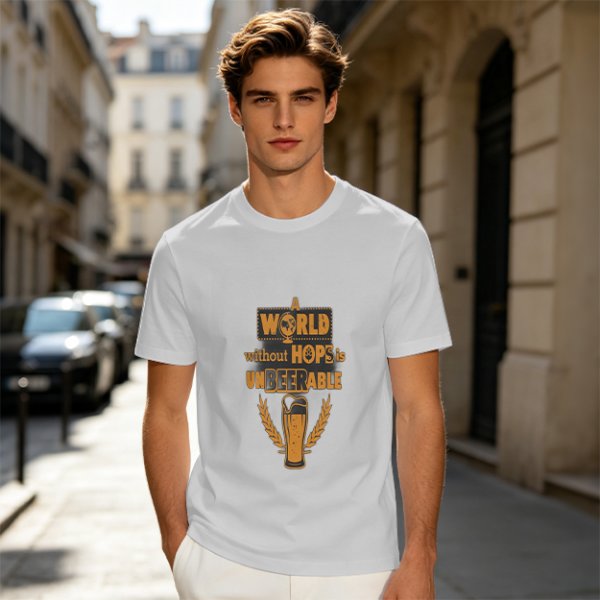 A World Without Hops Is Unbeerable Beer Lover T-Shirt