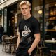 Olive T-Shirt with Cartoon Jason Voorhees Graphic Print