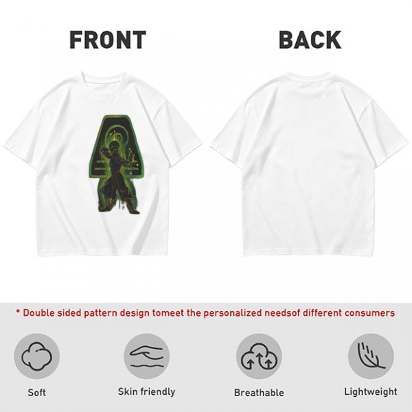 Olive T-shirt with Earth Bender Silhouette Graphic