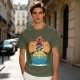 One Piece Thousand Sunny Ship Graphic Olive T-Shirt