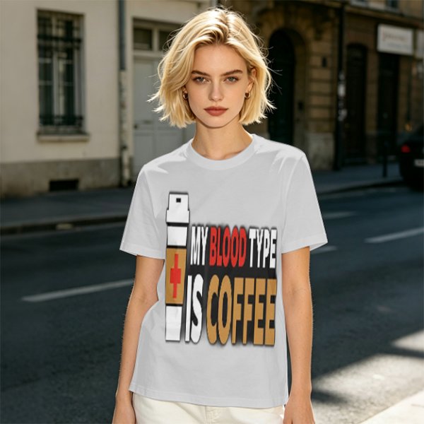 My Blood Type Is Coffee Graphic Tee