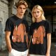 Olive Green T-Shirt With Cute Sleeping Red Panda Graphic