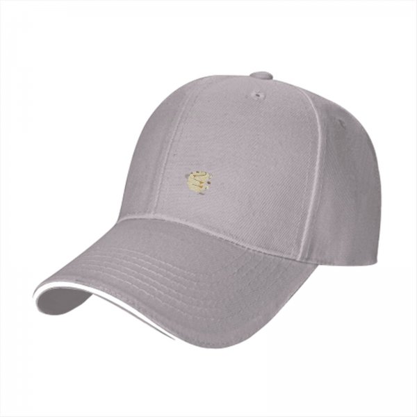 Black Baseball Cap With Stacked Coffee Cups Graphic
