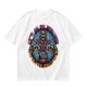 Olive t-shirt with skeleton warrior graphic and permission forgiveness text