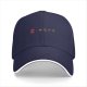 Black Baseball Cap With Grill And Burger Graphic Design