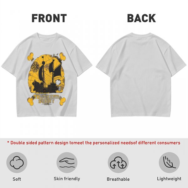 One Piece Thousand Sunny Pirate Ship Graphic T-Shirt