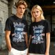 Olive Retro T-Shirt With Vintage Media Print 'Where I Keep My Memories'