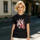Olive T-Shirt With Krampus And Santa Graphic Print