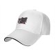 Black Baseball Cap With Cute Raccoon And Evil Shadow Graphic