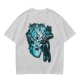 Olive Green T-Shirt With Alien Warrior Graphic Print