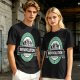 Olive t-shirt with 'Brewvolution' beer evolution graphic design