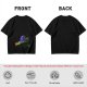 Olive T-Shirt with Witch Hat and Broom Halloween Graphic
