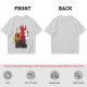 Olive Graphic T-Shirt with King Evolution Character Silhouettes