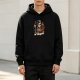 Black Halloween Skeleton Hoodie with Spooky Sugar Print