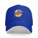 Black Baseball Cap with Dinosaur Eating Ramen Graphic