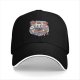 Black baseball cap with Hollow Knight ramen graphic print
