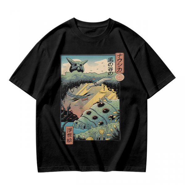 Studio Ghibli Nausicaa of the Valley of the Wind Ukiyo-e Art T-Shirt